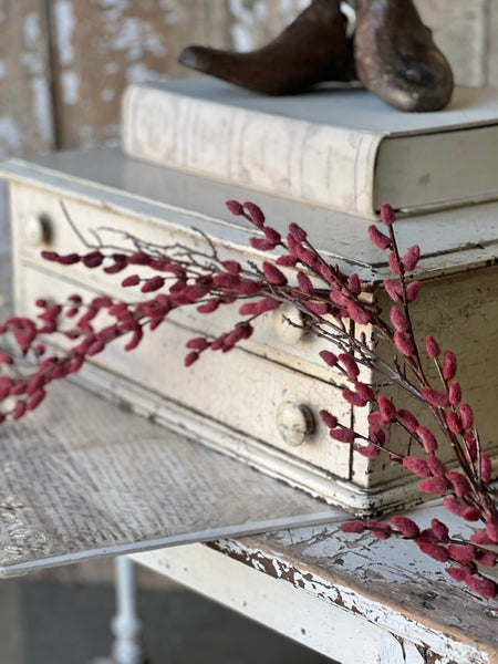Rosewood Catkin Buds Garland | 6'