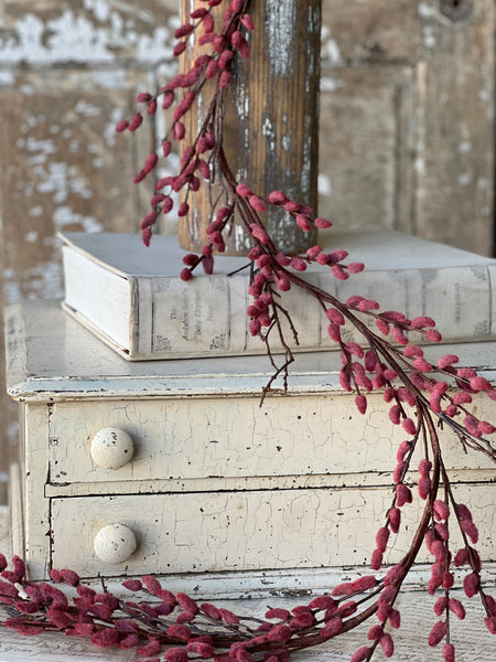 Rosewood Catkin Buds Garland | 6'