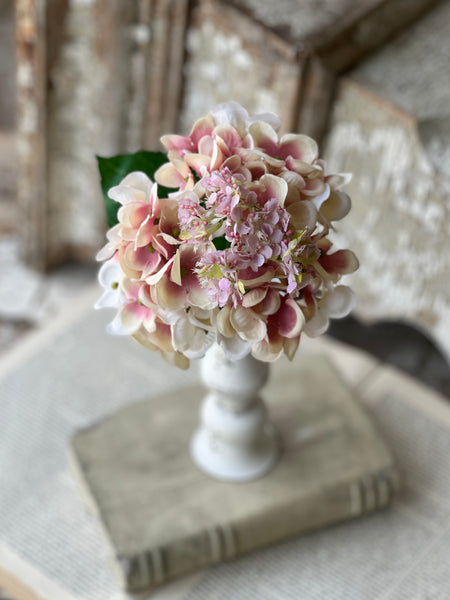 Hydrangea Pick | Pink | 9" | CLEAN UP SPECIAL!  From $1.25 - Last 252pcs!
