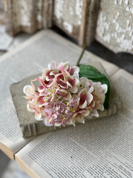 Hydrangea Pick | Pink | 9" | CLEAN UP SPECIAL!  From $1.25 - Last 252pcs!