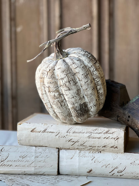 White Birch Pumpkin | 8" | SOLD OUT