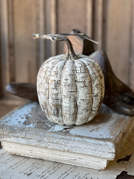 White Birch Pumpkin | 8" | SOLD OUT