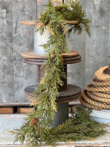 Prickly Pine Garland | 6' | Moss | Online Only Item