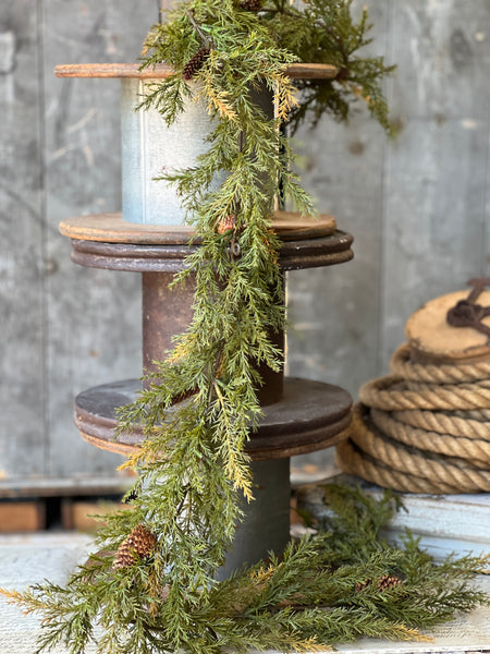 Prickly Pine Garland | 6' | Moss | Online Only Item