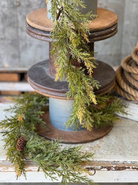 Prickly Pine Garland | 6' | Moss | Online Only Item