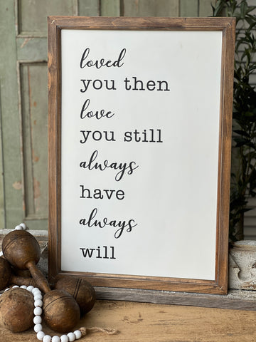 Love You Always Quote | 25" | CLOSEOUT!  From $4.85 - Last 88pcs!