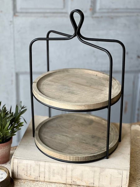 Lexicon Tiered Tray | 18.5" | NOT CURRENTLY IN STOCK-New For Spring 2026!