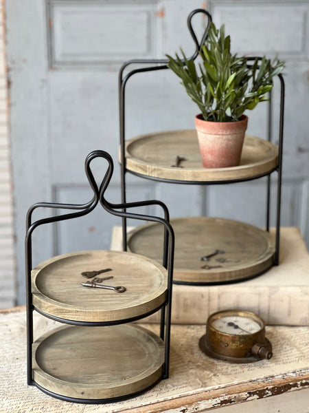 Lexicon Tiered Tray | 14.5" | NOT CURRENTLY IN STOCK-New For Spring 2026!