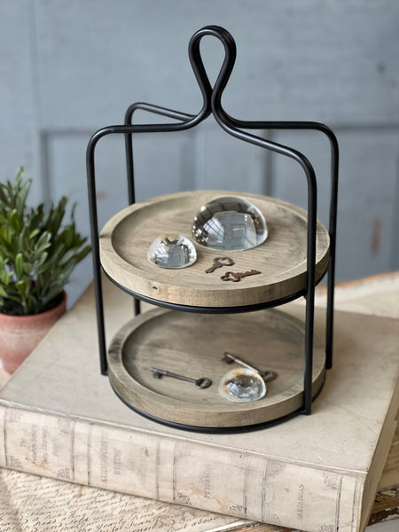 Lexicon Tiered Tray | 14.5" | NOT CURRENTLY IN STOCK-New For Spring 2026!