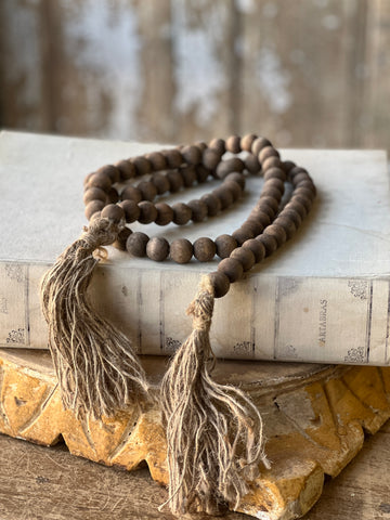 Tassel Tied Garland | 59" | Natural | CLOSEOUT!  From $0.50