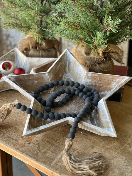 Tassel Tied Garland | 59" | Black | CLOSEOUT!  From $0.50 ***