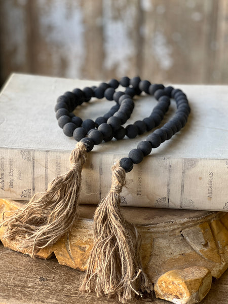 Tassel Tied Garland | 59" | Black | CLOSEOUT!  From $0.50 ***