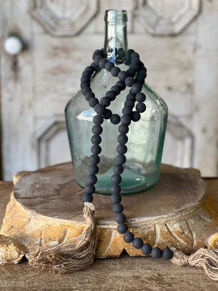 Tassel Tied Garland | 59" | Black | CLOSEOUT!  From $0.50 ***