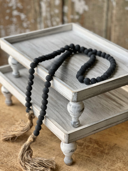 Tassel Tied Garland | 59" | Black | CLOSEOUT!  From $0.50 ***