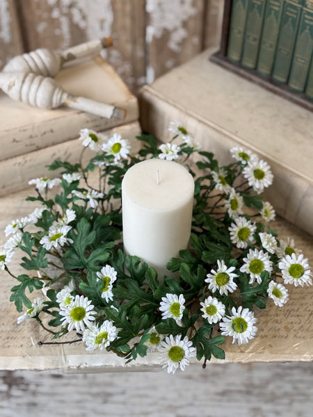 Charisma Daisy Candle Ring | 14" | Cream | NOT CURRENTLY IN STOCK-New For Spring 2027!
