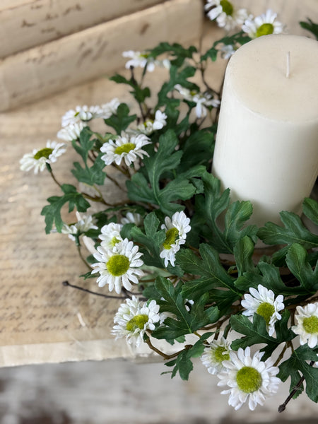 Charisma Daisy Candle Ring | 14" | Cream | NOT CURRENTLY IN STOCK-New For Spring 2027!
