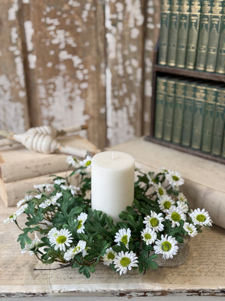 Charisma Daisy Candle Ring | 14" | Cream | NOT CURRENTLY IN STOCK-New For Spring 2027!