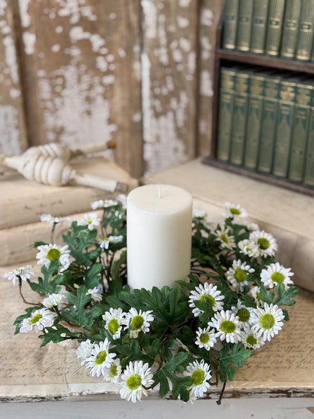 Charisma Daisy Candle Ring | 14" | Cream | NOT CURRENTLY IN STOCK-New For Spring 2027!