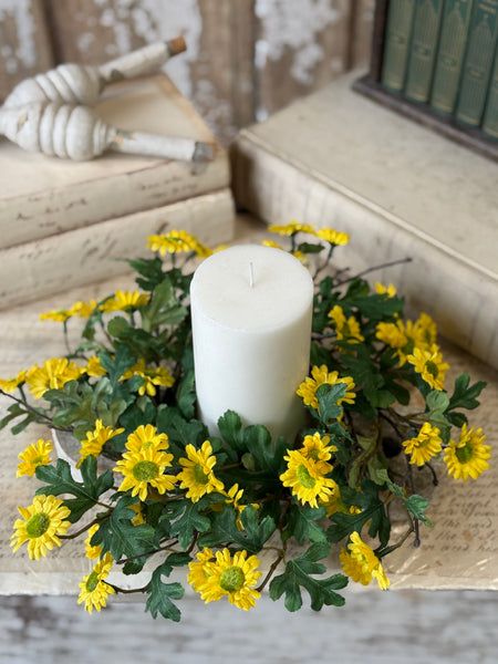 Charisma Daisy Candle Ring | 14" | Yellow | NOT CURRENTLY IN STOCK-New For Spring 2027!