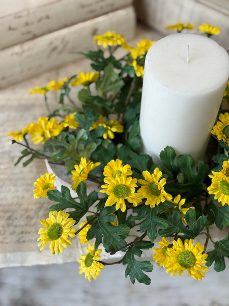 Charisma Daisy Candle Ring | 14" | Yellow | NOT CURRENTLY IN STOCK-New For Spring 2027!