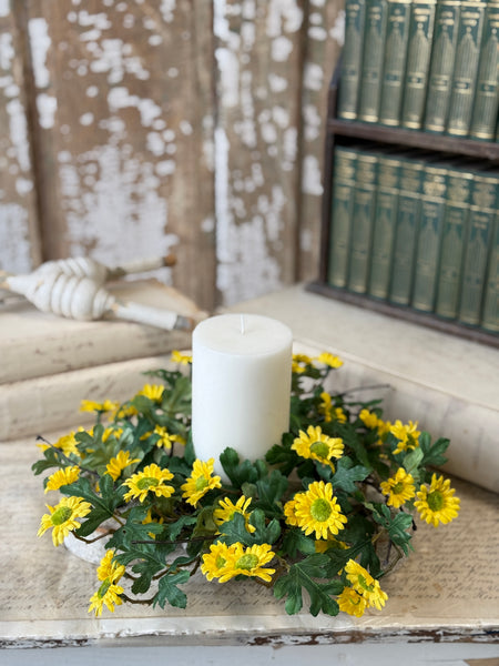 Charisma Daisy Candle Ring | 14" | Yellow | NOT CURRENTLY IN STOCK-New For Spring 2027!