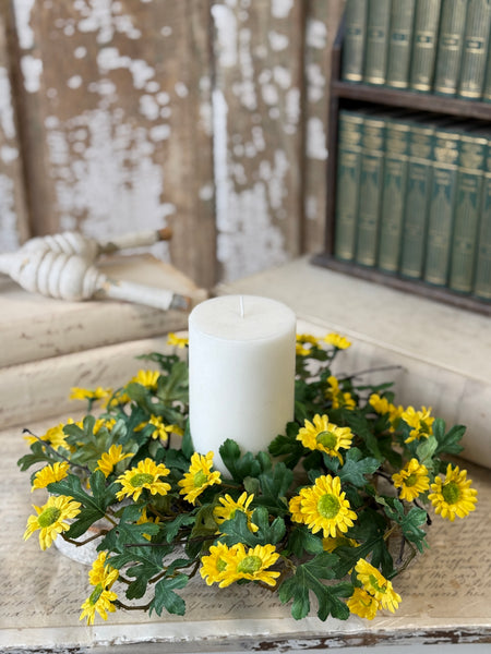 Charisma Daisy Candle Ring | 14" | Yellow | NOT CURRENTLY IN STOCK-New For Spring 2027!
