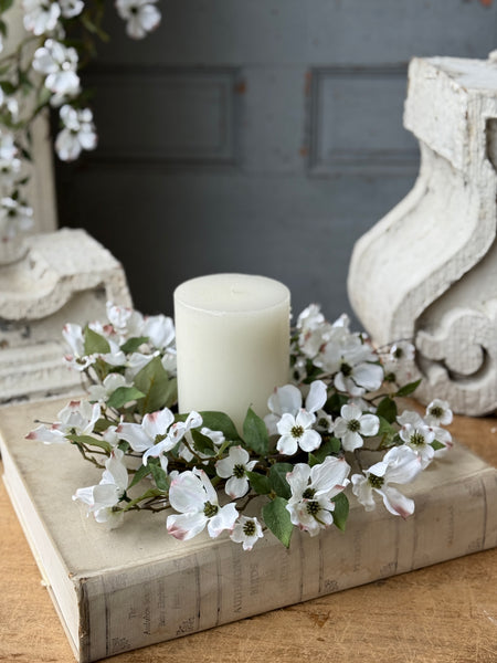 Whirlaway Dogwood Candle Ring | 15" | NOT CURRENTLY IN STOCK-New For Spring 2027!