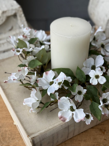 Whirlaway Dogwood Candle Ring | 15" | NOT CURRENTLY IN STOCK-New For Spring 2027!