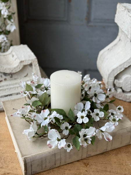 Whirlaway Dogwood Candle Ring | 15" | NOT CURRENTLY IN STOCK-New For Spring 2027!