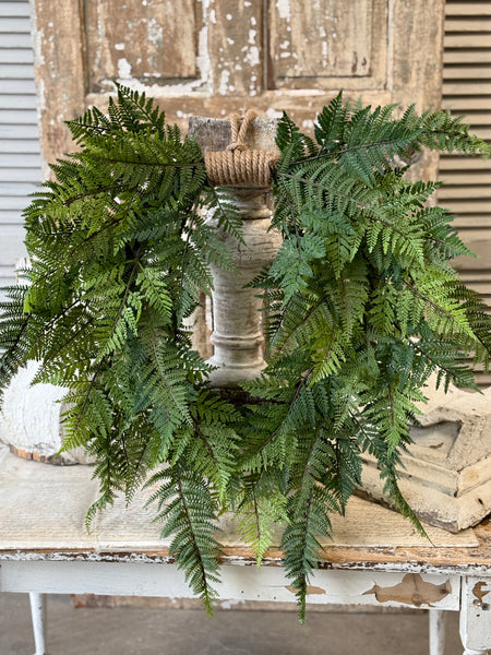 Royalty Fern Hanging Wreath | 29" | NOT CURRENTLY IN STOCK-New For Spring 2027!