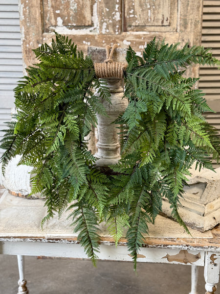 Royalty Fern Hanging Wreath | 29" | NOT CURRENTLY IN STOCK-New For Spring 2027!