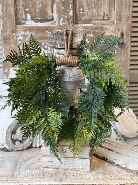 Royalty Fern Hanging Wreath | 20" | NOT CURRENTLY IN STOCK-New For Spring 2027!