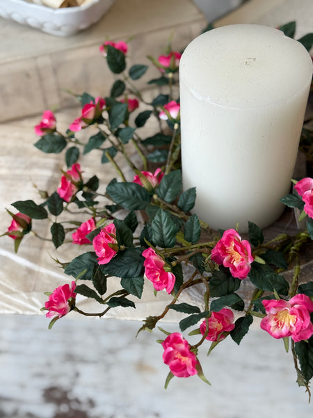 Candywick Rose Candle Ring | 16" | Beauty | NOT CURRENTLY IN STOCK-New For Spring 2027!