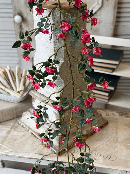 Candywick Rose Garland | 6' | Beauty | NOT CURRENTLY IN STOCK-New For Spring 2027!