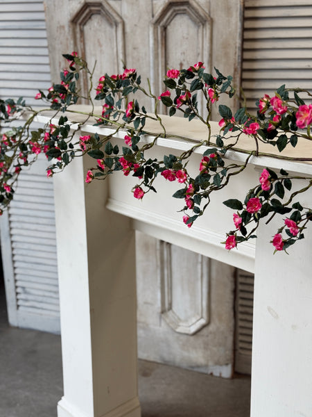 Candywick Rose Garland | 6' | Beauty | NOT CURRENTLY IN STOCK-New For Spring 2027!