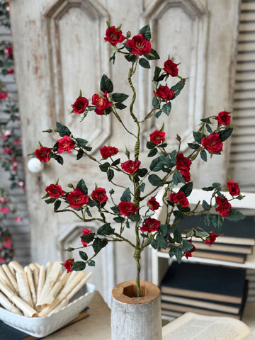 Candywick Rose Spray | 34" | Red | NOT CURRENTLY IN STOCK-New For Spring 2027!