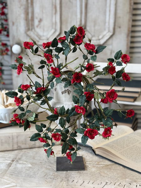 Candywick Rose Candle Ring | 15" | Red | NOT CURRENTLY IN STOCK-New For Spring 2027!