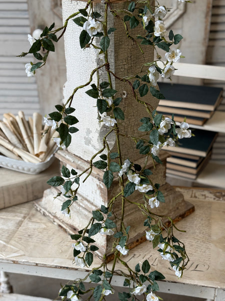 Candywick Rose Garland | 6' | Cream | NOT CURRENTLY IN STOCK-New For Spring 2027!