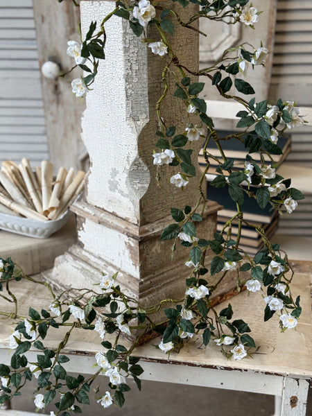 Candywick Rose Garland | 6' | Cream | NOT CURRENTLY IN STOCK-New For Spring 2027!