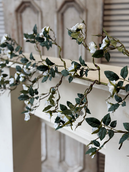 Candywick Rose Garland | 6' | Cream | NOT CURRENTLY IN STOCK-New For Spring 2027!