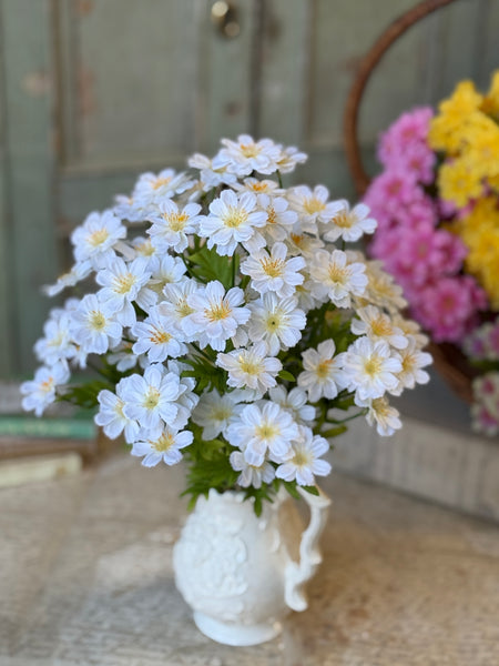 Safflower Blooms | 16" | Pure White | NOT CURRENTLY IN STOCK-New For Spring 2027!