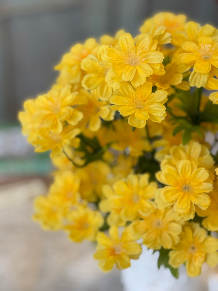 Safflower Blooms | 16" | Yellow Sun | NOT CURRENTLY IN STOCK-New For Spring 2027!