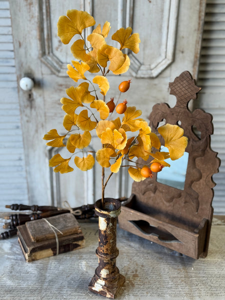 Catalpa Gingko Spray | 29" | NOT CURRENTLY IN STOCK-New For Holiday 2026!