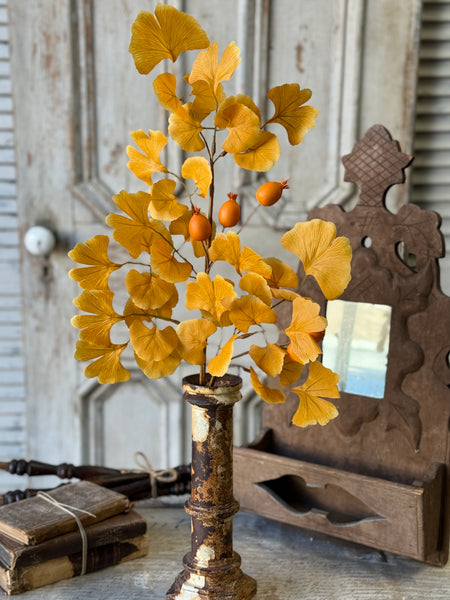 Catalpa Gingko Spray | 29" | NOT CURRENTLY IN STOCK-New For Holiday 2026!