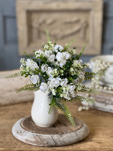 Spring Fling Bouquet | 12" | Cream | CLOSEOUT + CLEAN UP SPECIAL! From $2.50 - Last 96pcs!
