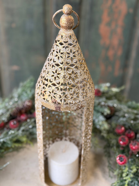 Filigree Flourish Lantern | 16.5" | NOT CURRENTLY IN STOCK-New For Holiday 2026!