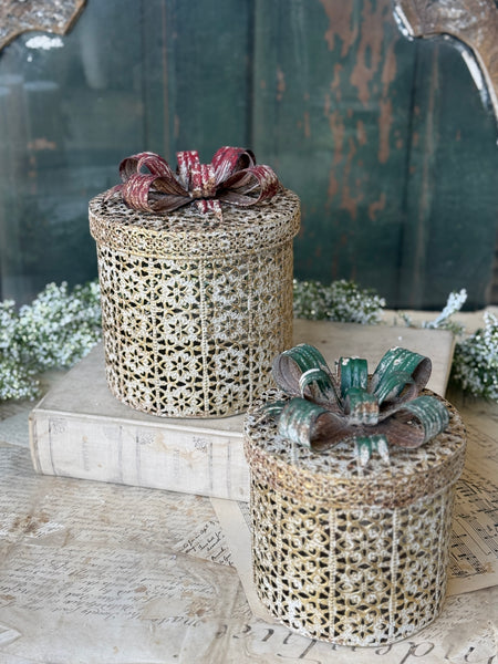 Benevolent Bowtied Gifts | Set/2 | NOT CURRENTLY IN STOCK-New For Holiday 2026!