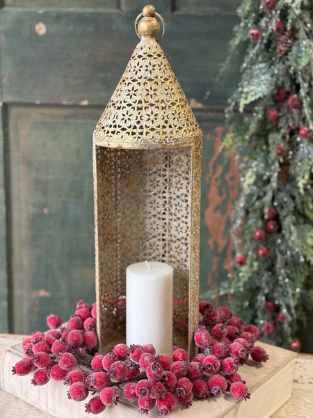 Filigree Flourish Lantern | 22.5" | NOT CURRENTLY IN STOCK-New For Holiday 2026!