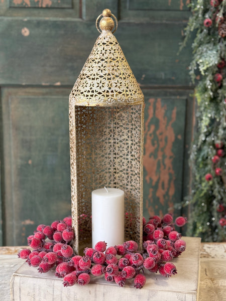 Filigree Flourish Lantern | 22.5" | NOT CURRENTLY IN STOCK-New For Holiday 2026!