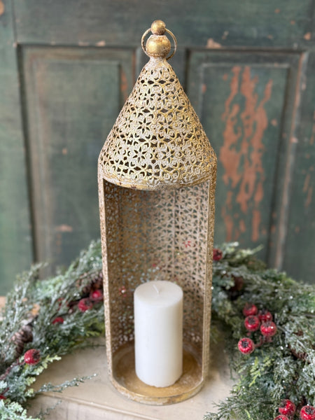 Filigree Flourish Lantern | 22.5" | NOT CURRENTLY IN STOCK-New For Holiday 2026!